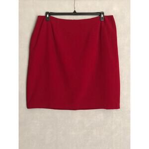 Kasper Pencil Skirt Women's Size 24W Red NEW